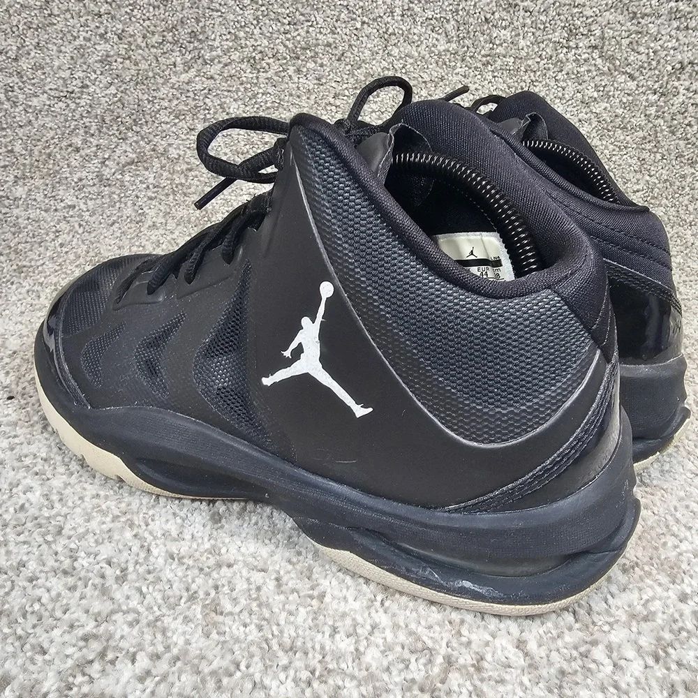 Nike Air Jordan Flight Club 91 Black White Mid Top Basketball Shoes Mens Size 10